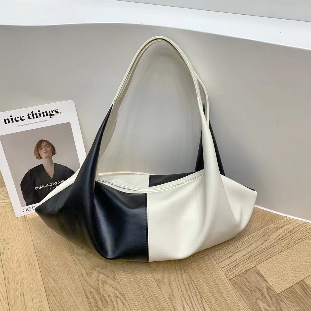 Evie Elongated Patchwork Hobo Bags - 13 Colors