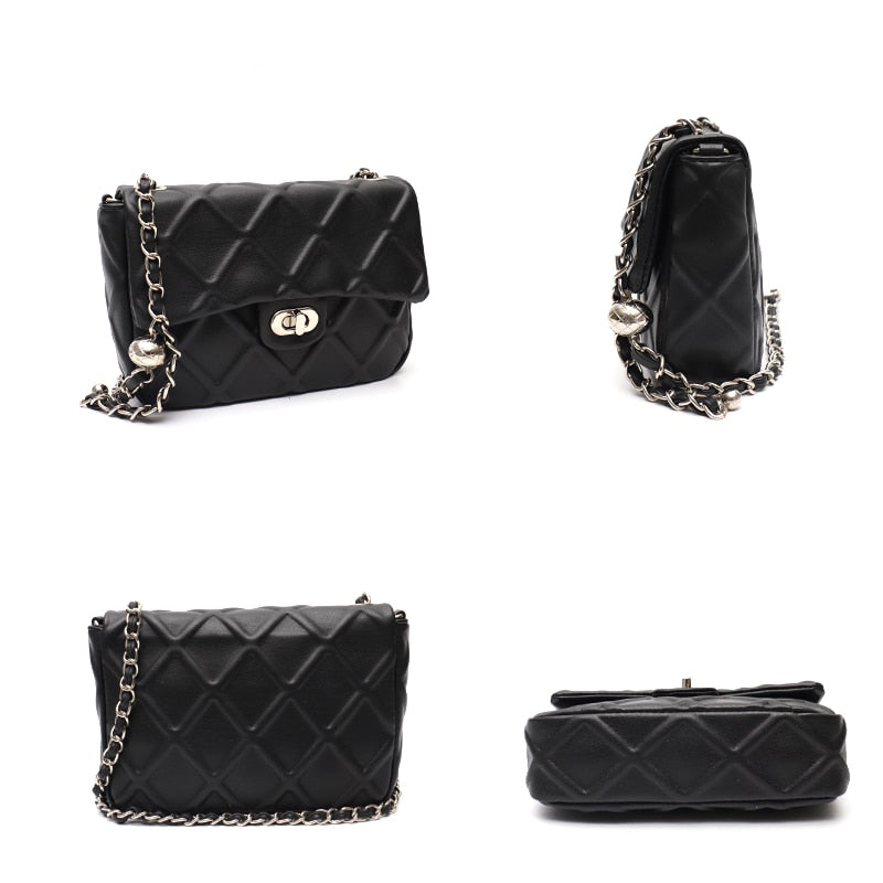 Ezira Quilted Effect Flap Bag - 5 Colors