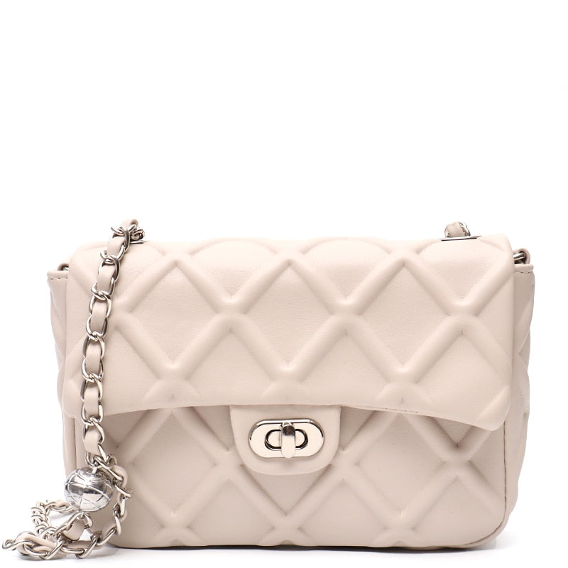 Ezira Quilted Effect Flap Bag - 5 Colors