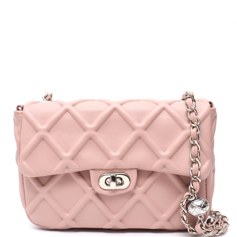 Ezira Quilted Effect Flap Bag - 5 Colors