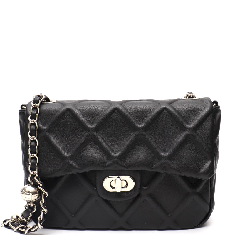 Ezira Quilted Effect Flap Bag - 5 Colors