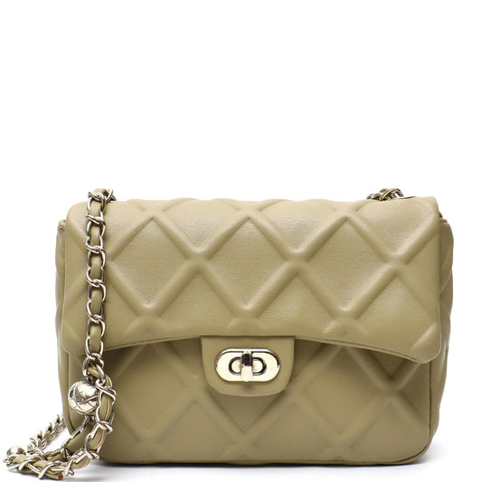 Ezira Quilted Effect Flap Bag - 5 Colors