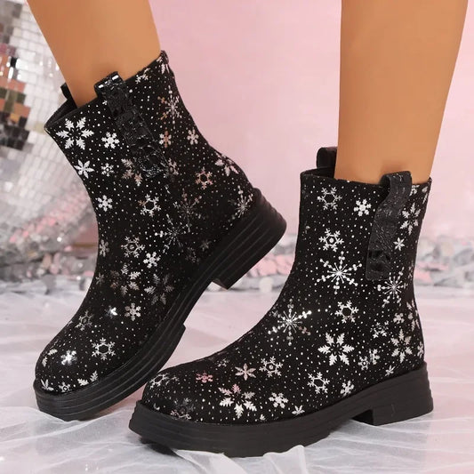 Fashion Shoes Female Winter Latest Designer Women's Boots Trendy and Versatile Punk Goth Shoes Botas Altas Plataforma Mujer