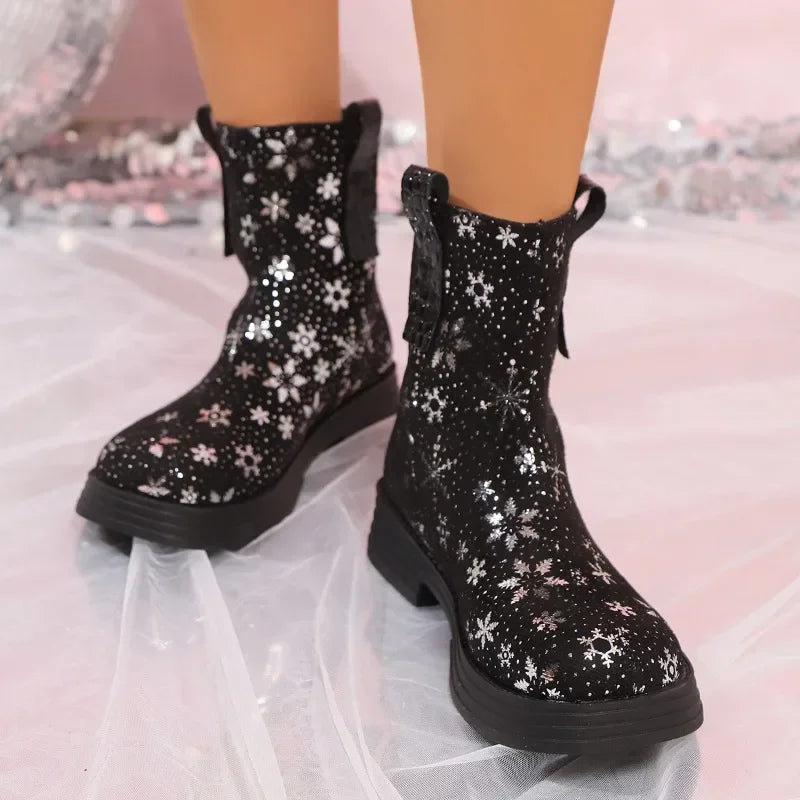 Fashion Shoes Female Winter Latest Designer Women's Boots Trendy and Versatile Punk Goth Shoes Botas Altas Plataforma Mujer