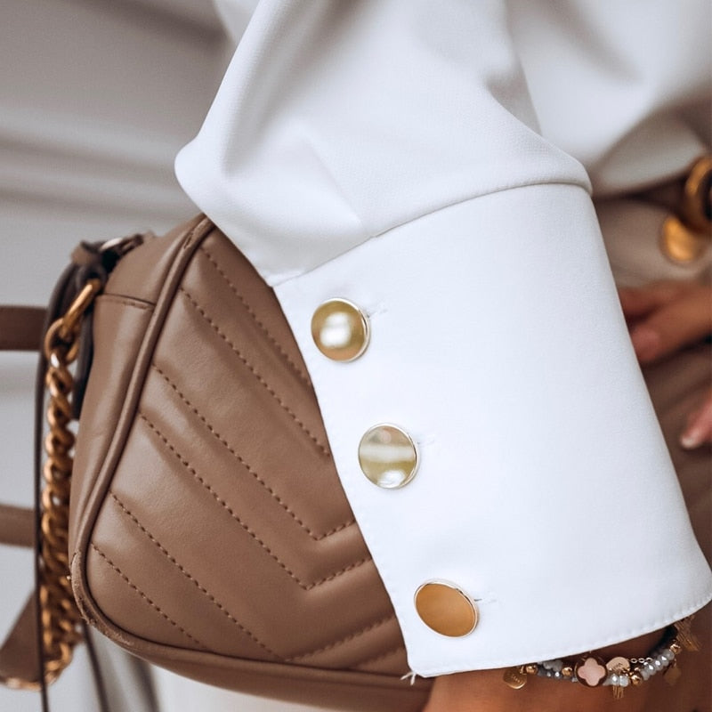 Chic Casual Long Sleeve Blouse