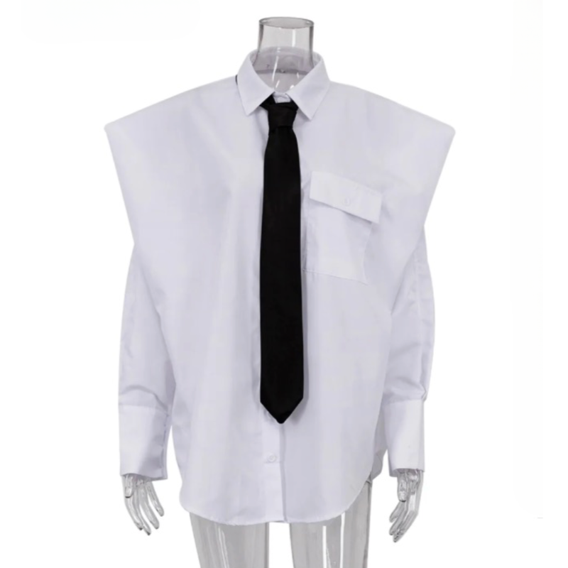 Fiala Oversized Shoulder Shirt Top