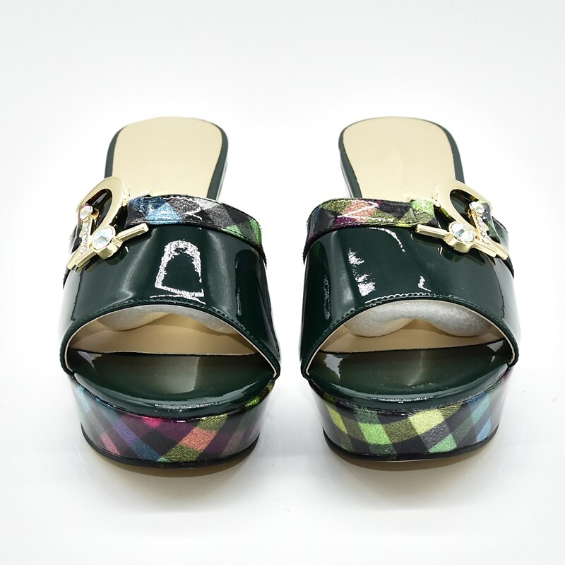 Floella Buckle Patterned Platform Wedge Sandals - 6 Colors