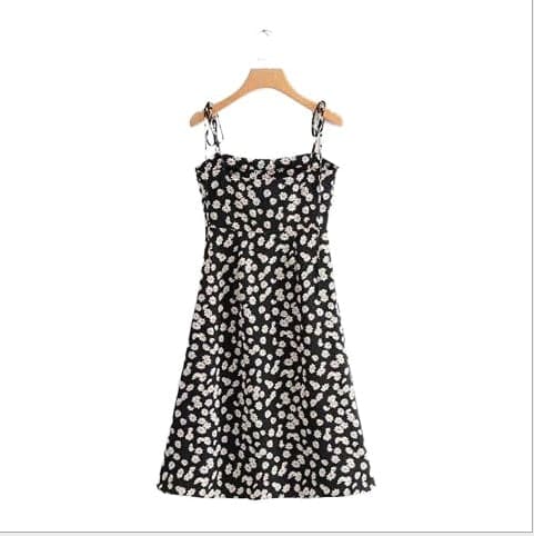 Floral Print Summer Beach Dress