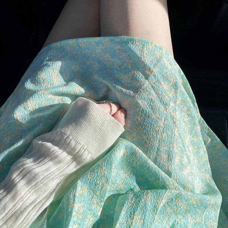 Floral Strap Dress Ruffled Korean Party Fairy Dress