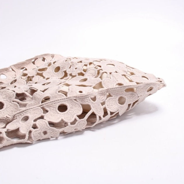 Flower Cut Out Eyelet Hobo Bags - 4 Colors