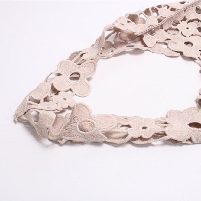 Flower Cut Out Eyelet Hobo Bags - 4 Colors