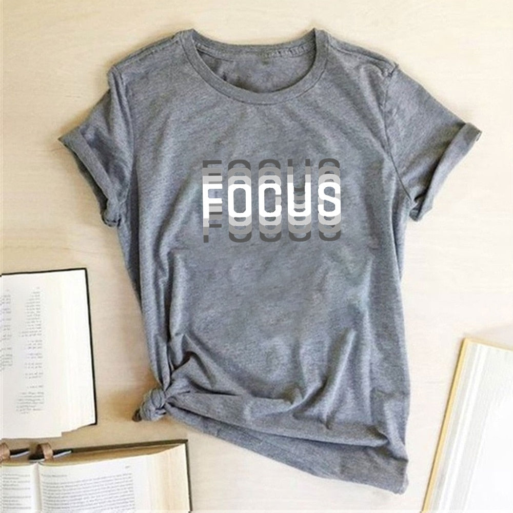 Focus Graphic Print T-shirts - 6 Colors