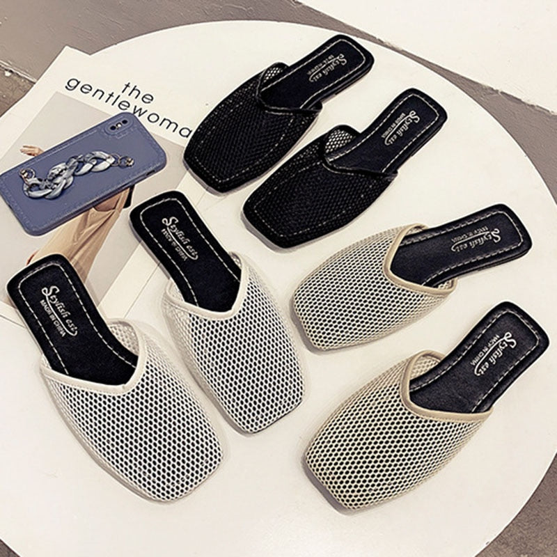 Franchi Mesh Mule Slippers - 3 Colors