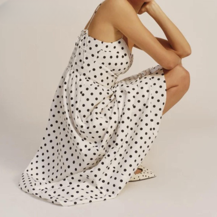 Fyra Polka Dots Spaghetti Strap Dress
