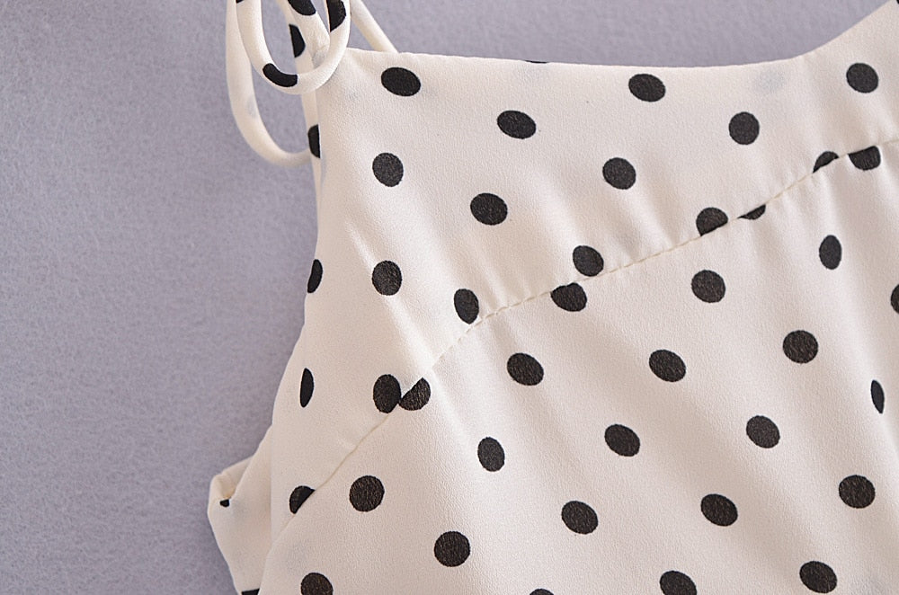 Fyra Polka Dots Spaghetti Strap Dress