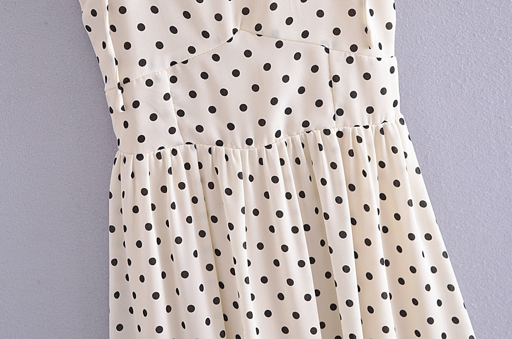 Fyra Polka Dots Spaghetti Strap Dress