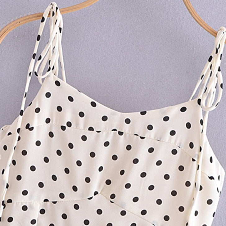 Fyra Polka Dots Spaghetti Strap Dress