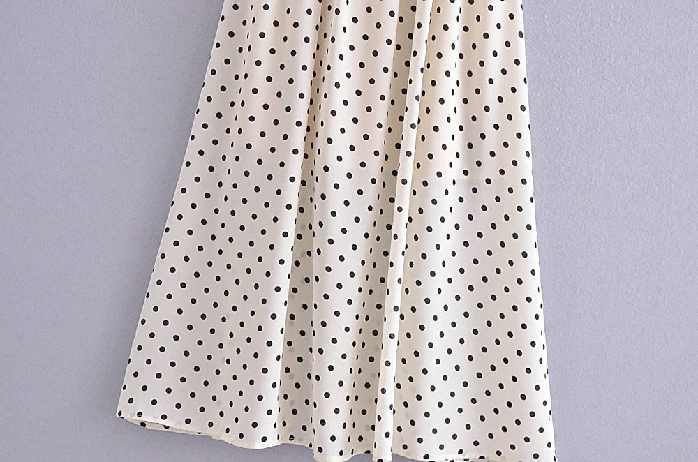 Fyra Polka Dots Spaghetti Strap Dress