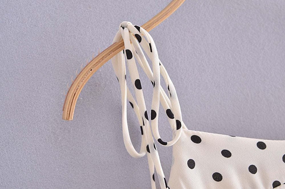 Fyra Polka Dots Spaghetti Strap Dress