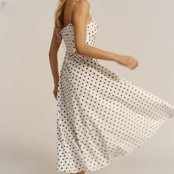Fyra Polka Dots Spaghetti Strap Dress