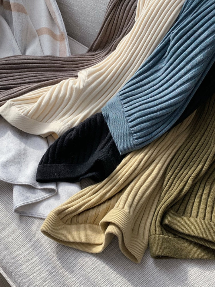 Gabrielle Corrugated Knit Pants - 6 Colors