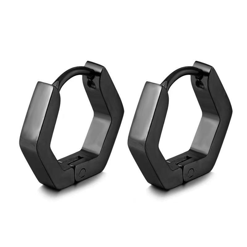 Geometry Gothic Fashion Hoop Earrings - 8 Shapes