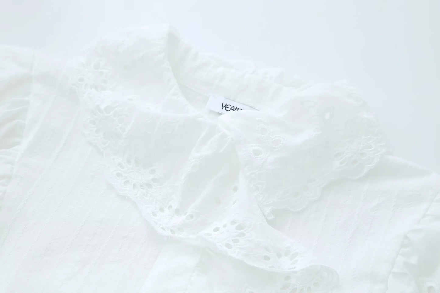 Geraldine Cotton Frill Lace Dress