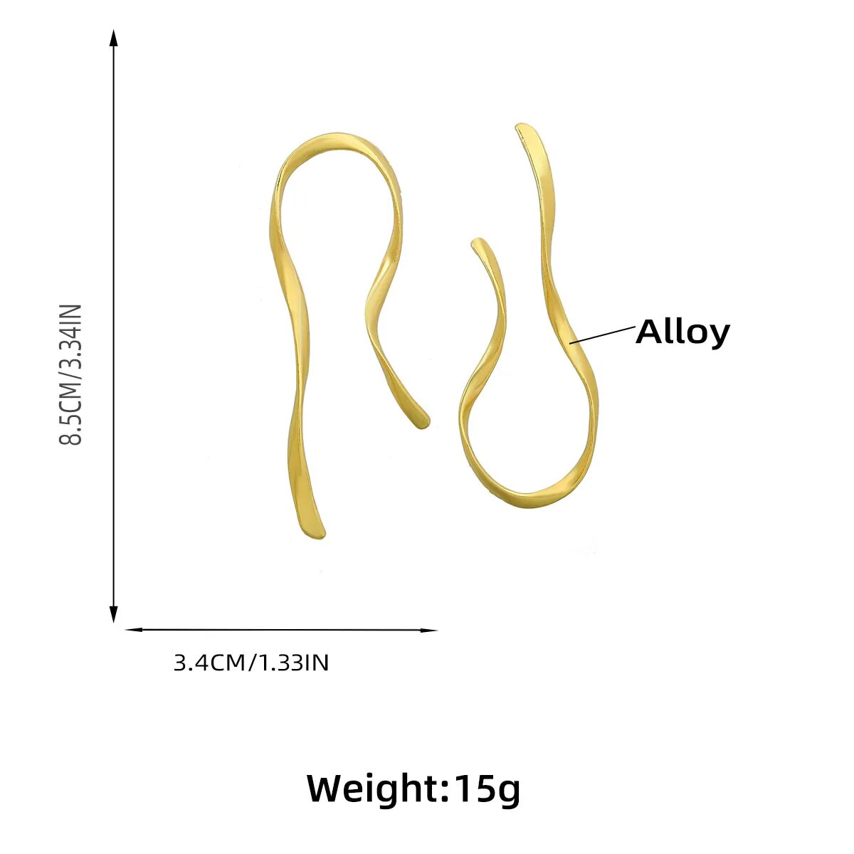 Gina Irregular U-shaped Earrings