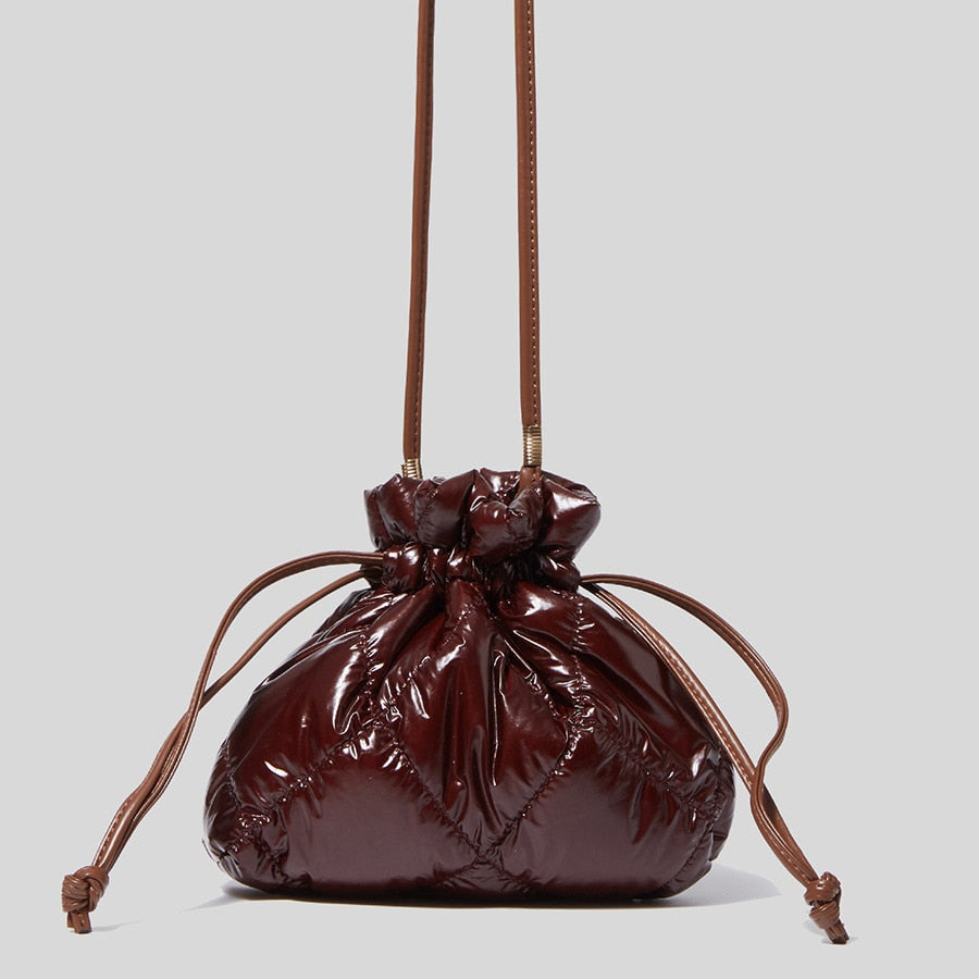 Gita Shine Nylon Puffer Pouch Bags - 4 Colors