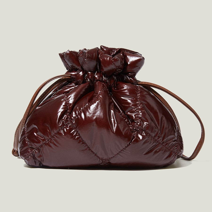 Gita Shine Nylon Puffer Pouch Bags - 4 Colors