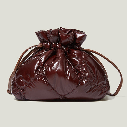 Gita Shine Nylon Puffer Pouch Bags - 4 Colors