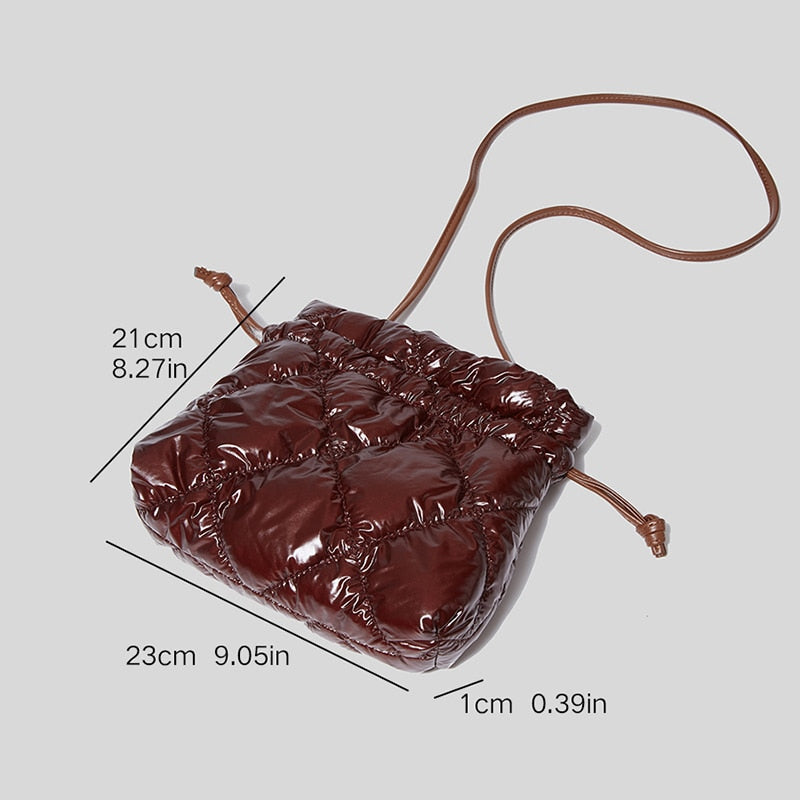 Gita Shine Nylon Puffer Pouch Bags - 4 Colors