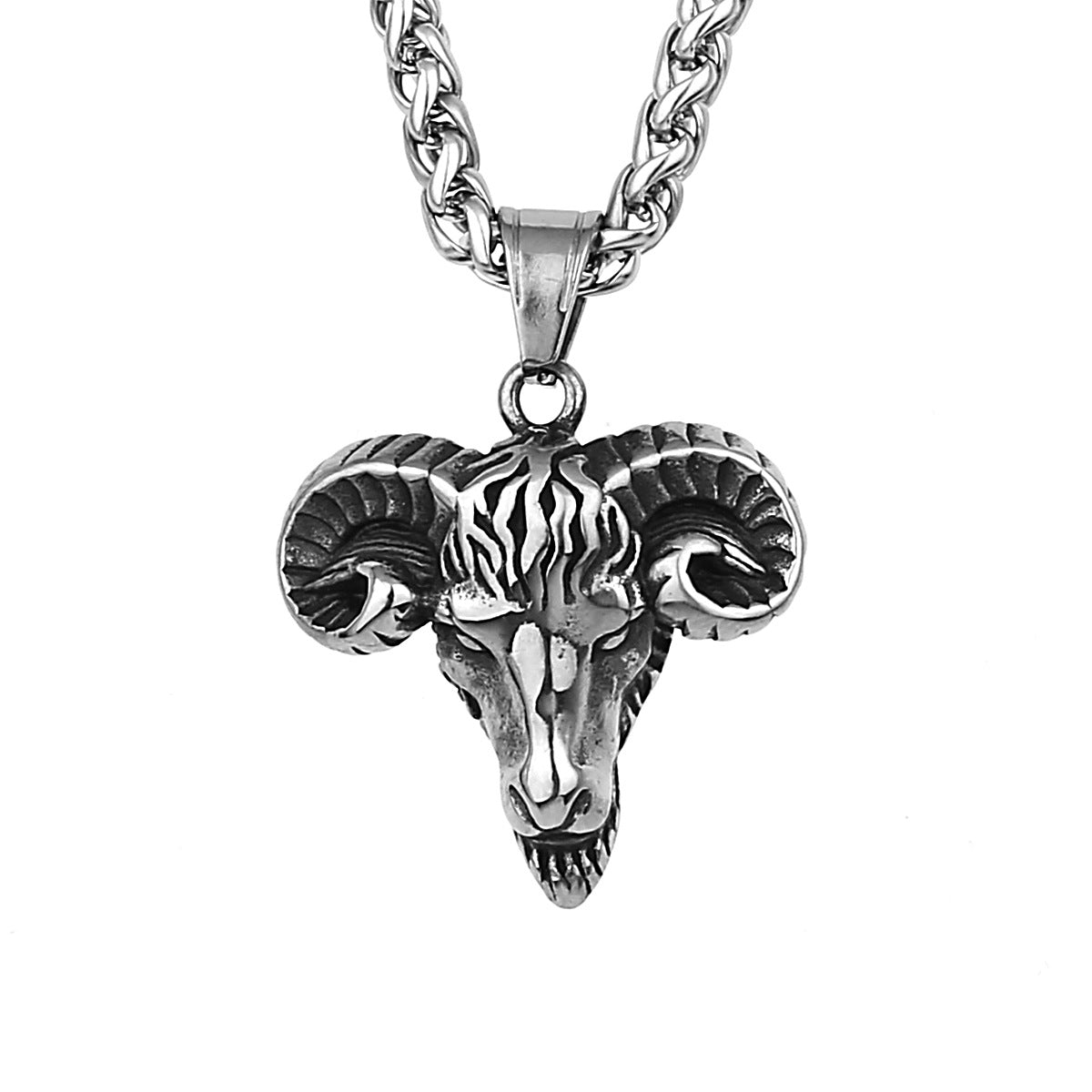 Goat Head Pendant Necklace