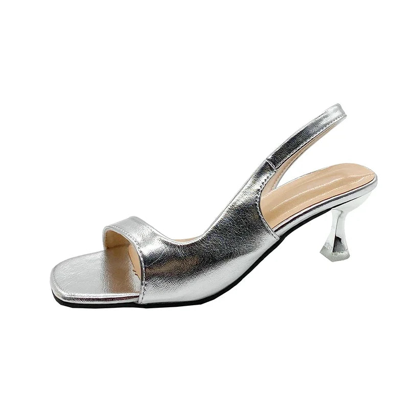 Square Strap Basic Casual Party Summer New Low Heel Pumps