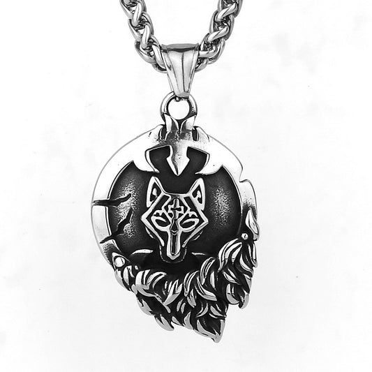 Goth Bully Wolf necklace