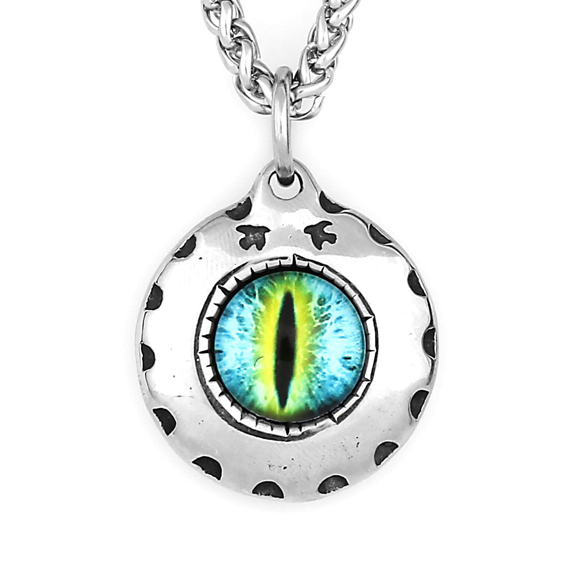 Goth Devil Eyes Necklace