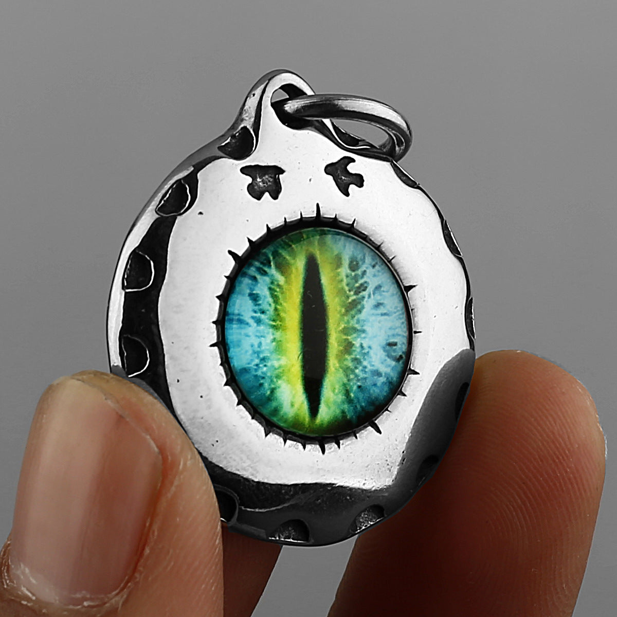 Goth Devil Eyes Necklace