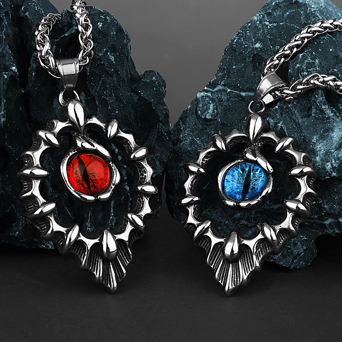 Goth Devil's Eye Necklace