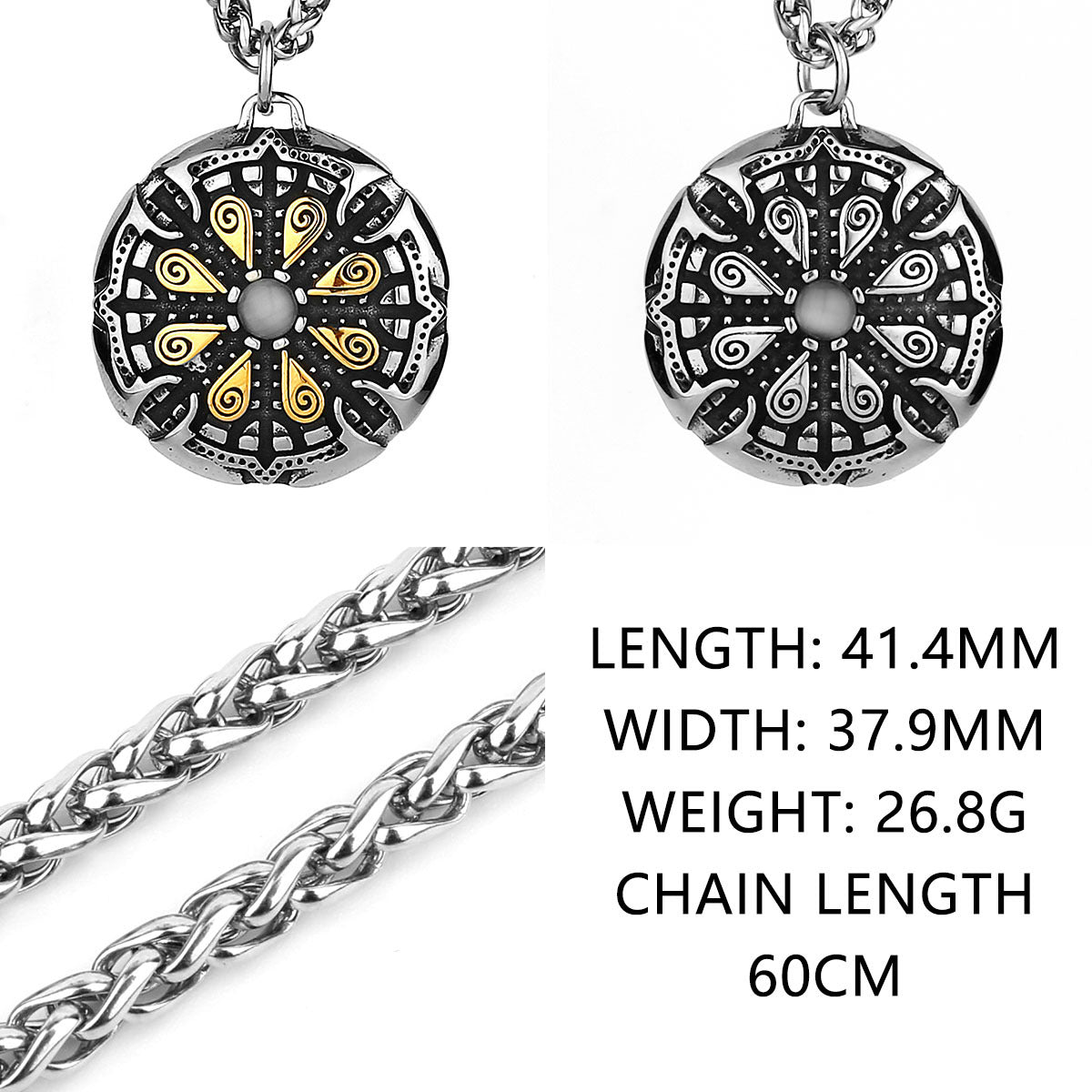 Goth Helmet of Awe Necklace