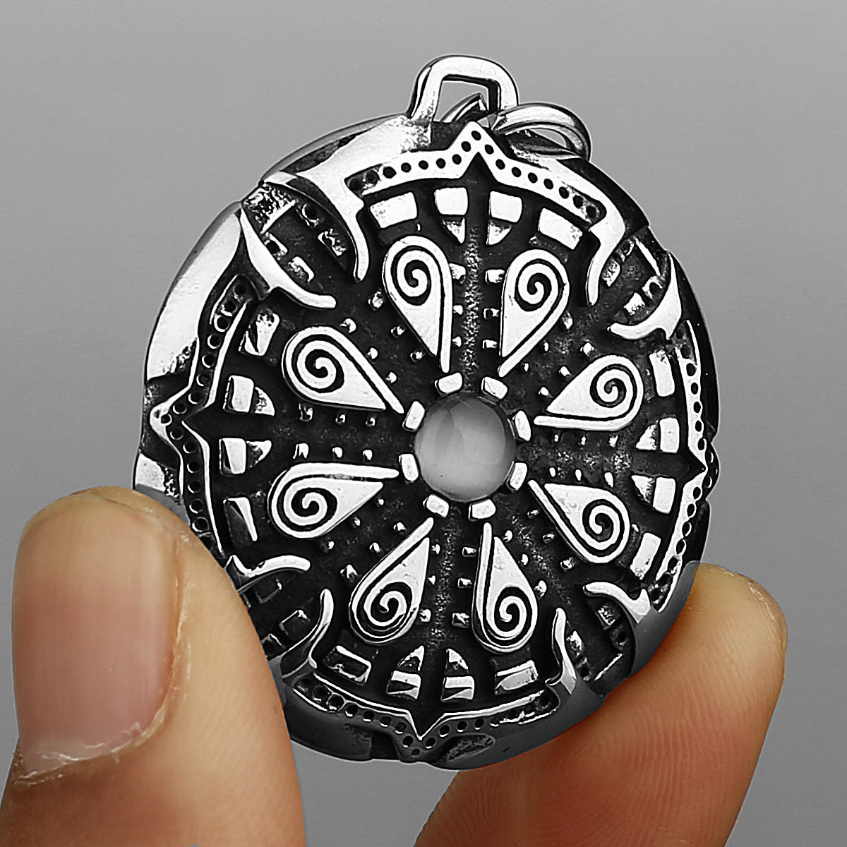 Goth Helmet of Awe Necklace