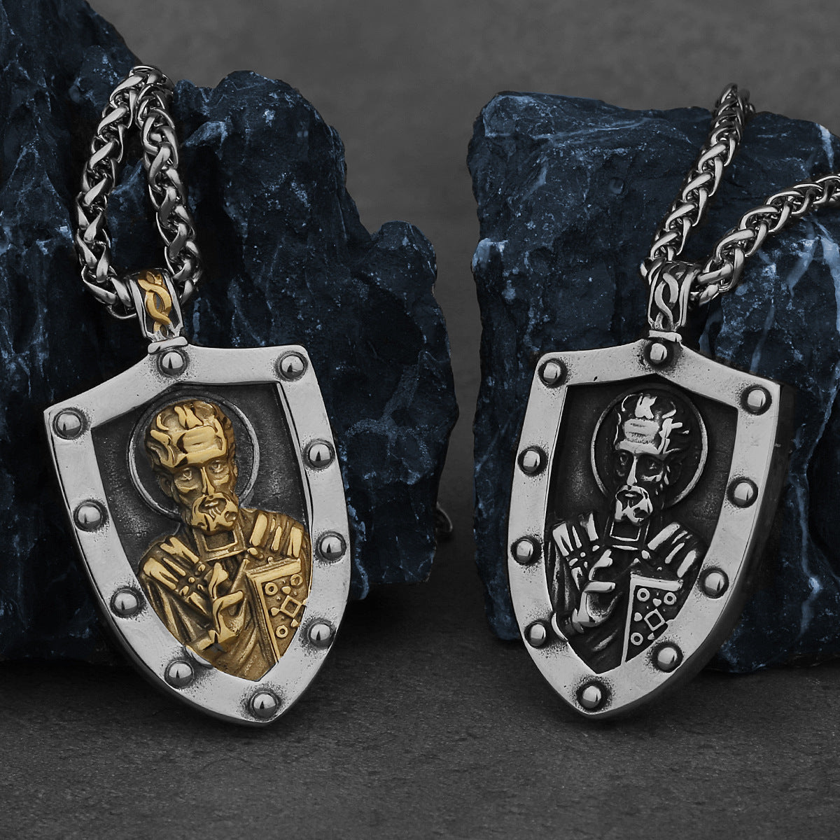 Goth Saint Nicholas Necklace