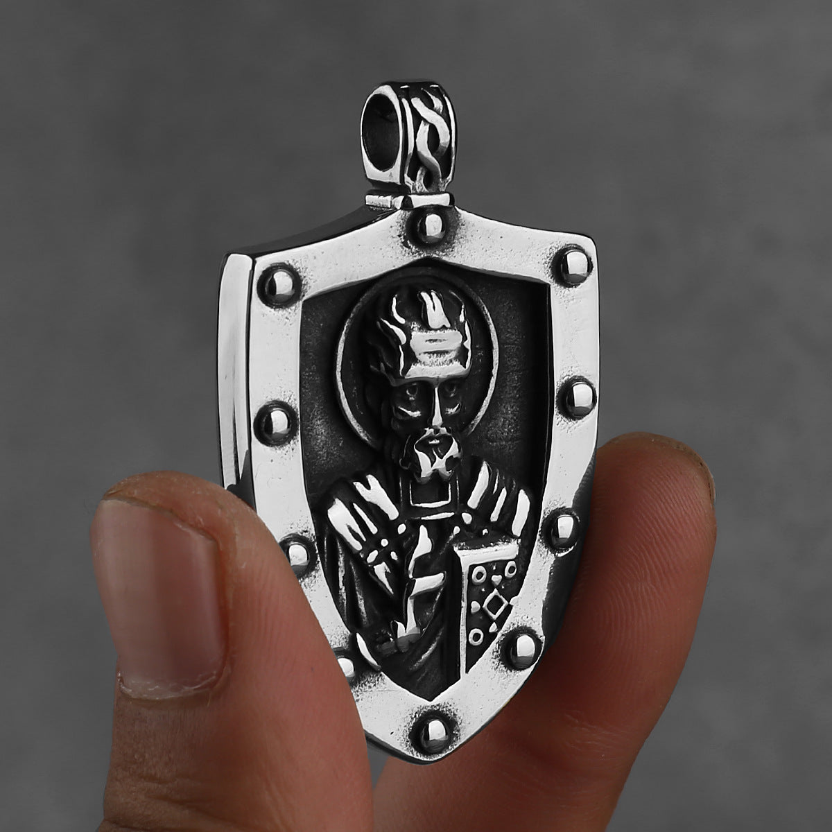 Goth Saint Nicholas Necklace