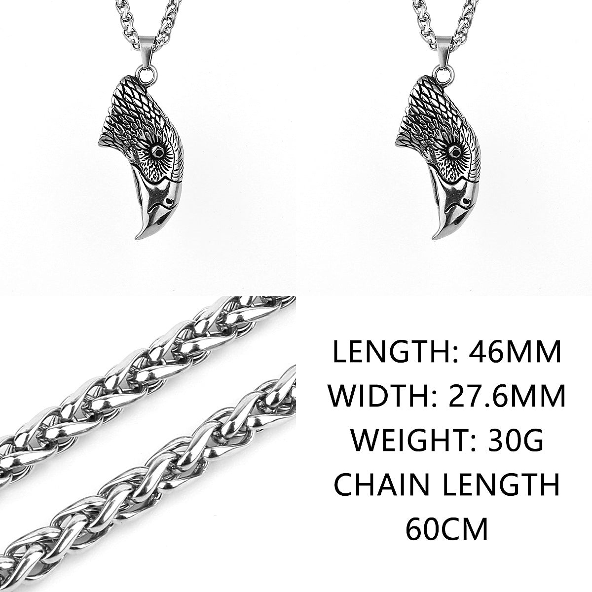 Goth Vintage Eagle Necklace