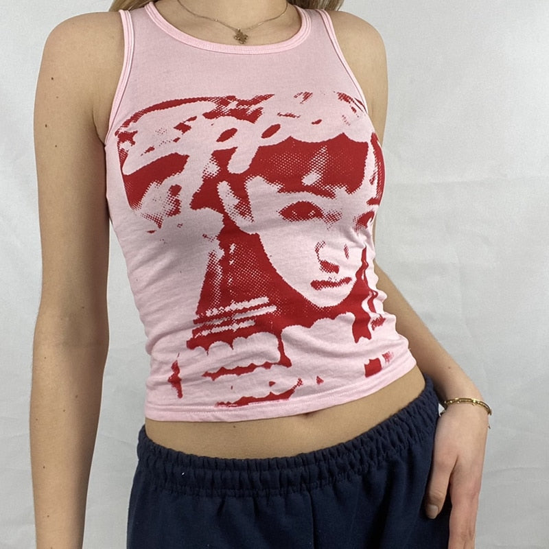 Gothic Vintage Sleeveless Tank Top