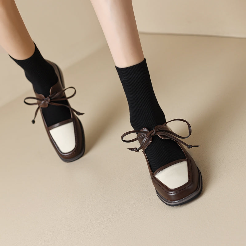 Greta Laced Retro Loafers - 2 Colors