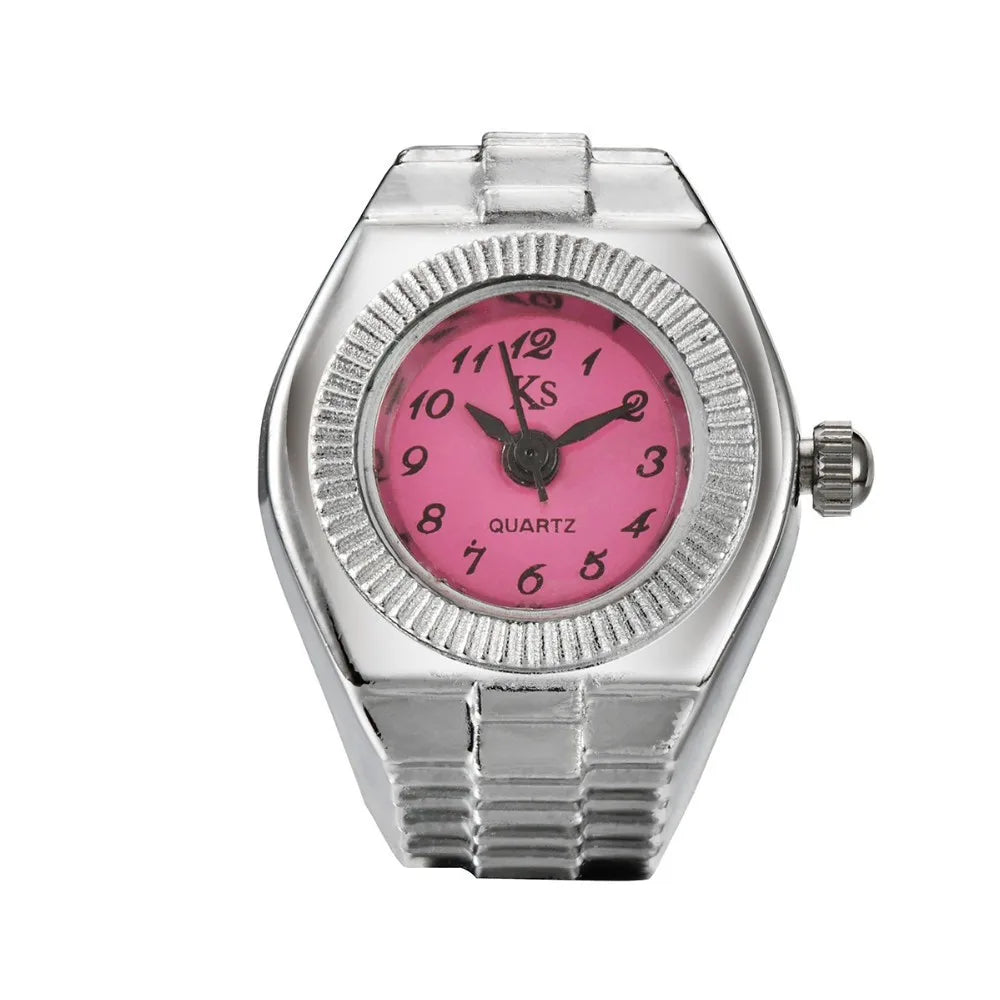 Retro Elastic Stretchy Quartz Watch Rings