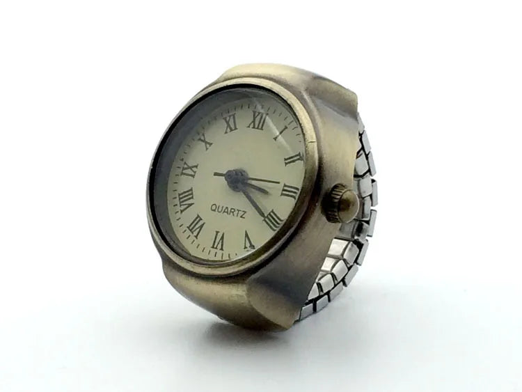 Retro Elastic Stretchy Quartz Watch Rings