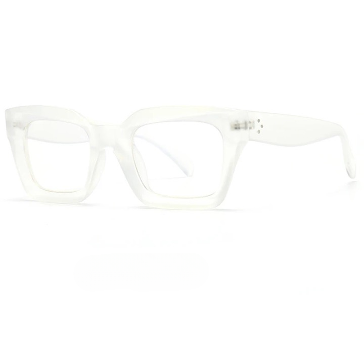 Semia Clear Color Acetate Square Sunglasses