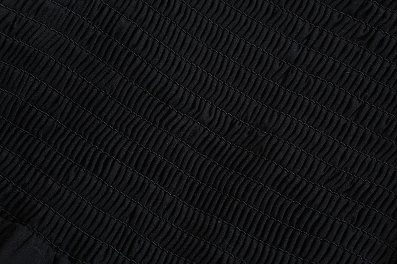 Summer Dresses For  Square Neck Smocked Short Puff Sleeve Vacation Beach Style