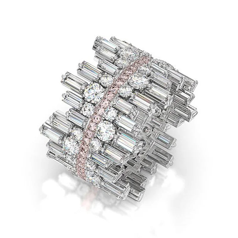 Luxe Cubic Zirconia Icicle Cocktail Ring